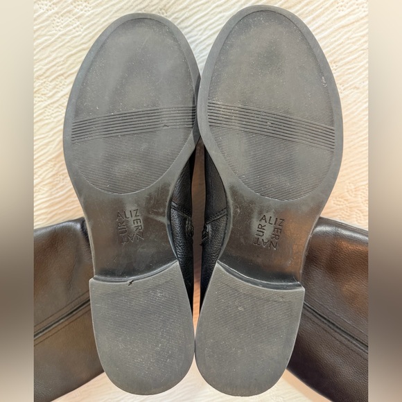 Naturalizer Wide Calf Riding Boots Black Leather size 8 chunky - Picture 11 of 15